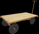 CARRO PLATAFORMA MADEIRA LYNUS